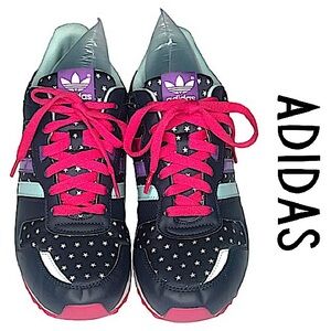 Adidas Originals 7X 700 K Stars Navy Running Sneakers Womens Size 7 #G95286